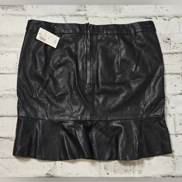 Ricki's Faux Leather Ruffle Midi Skirt NWT - Picture 3 of 10